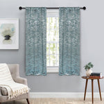 Leaves Room Darkening Washable Blackout Curtain Panels, Set of 2 - Blackout Curtains by Superior