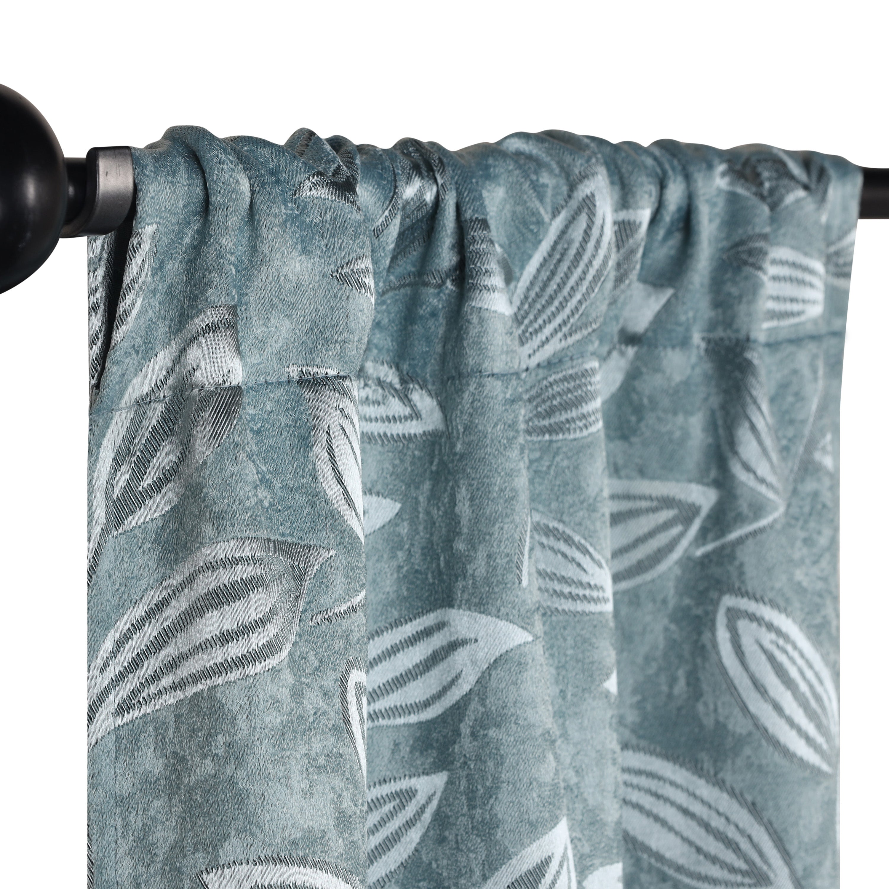 Leaves Room Darkening Washable Blackout Curtain Panels, Set of 2 - Blackout Curtains by Superior