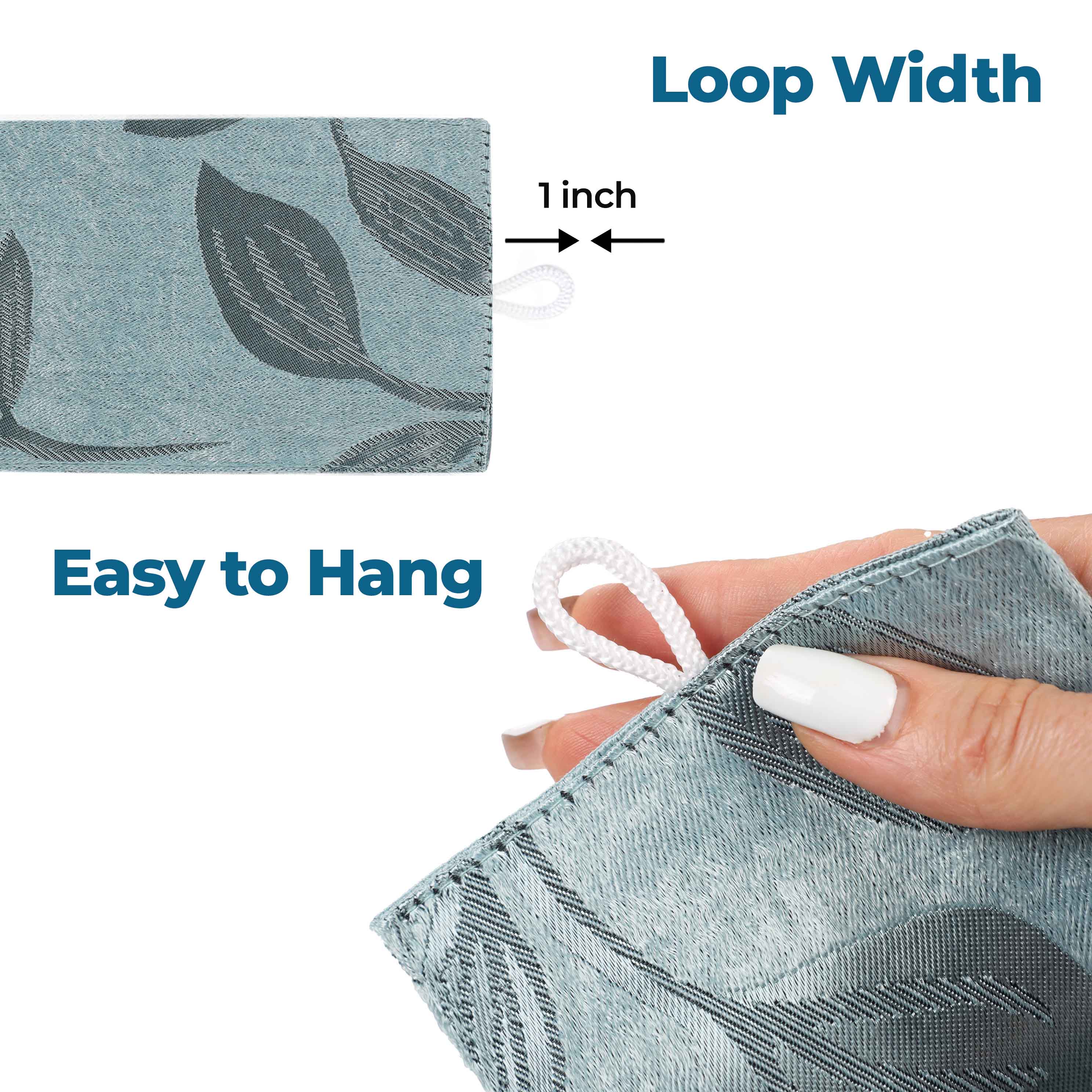 Leaves Room Darkening Washable Blackout Curtain Panels, Set of 2 - Blackout Curtains by Superior