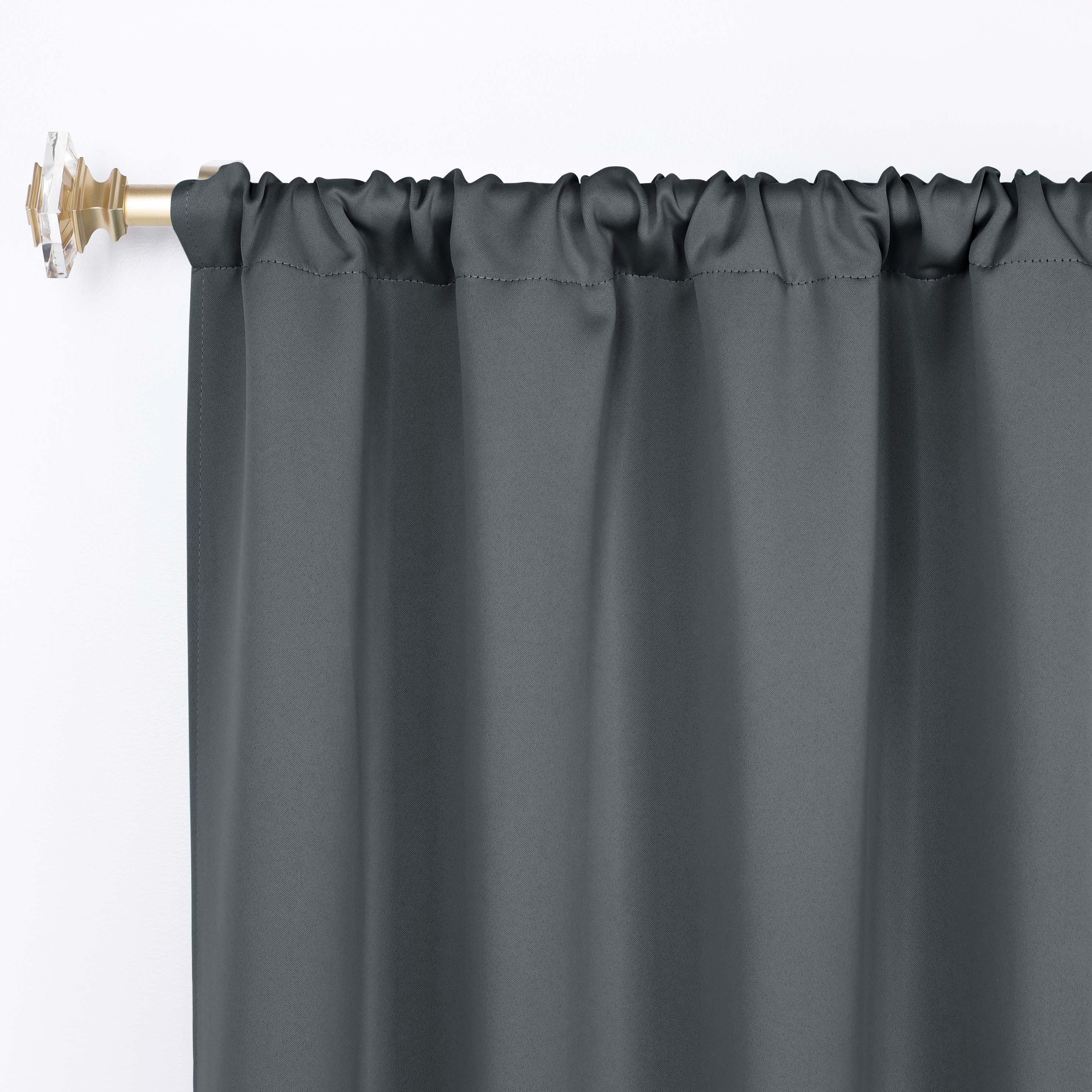 Solid Room Darkening Rod Pocket Blackout Curtain Panels, Set of 2 - Blackout Curtains by Superior