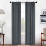 Solid Room Darkening Blackout Curtain Panels, Back Tabs, Set of 2 - Blackout Curtains by Superior