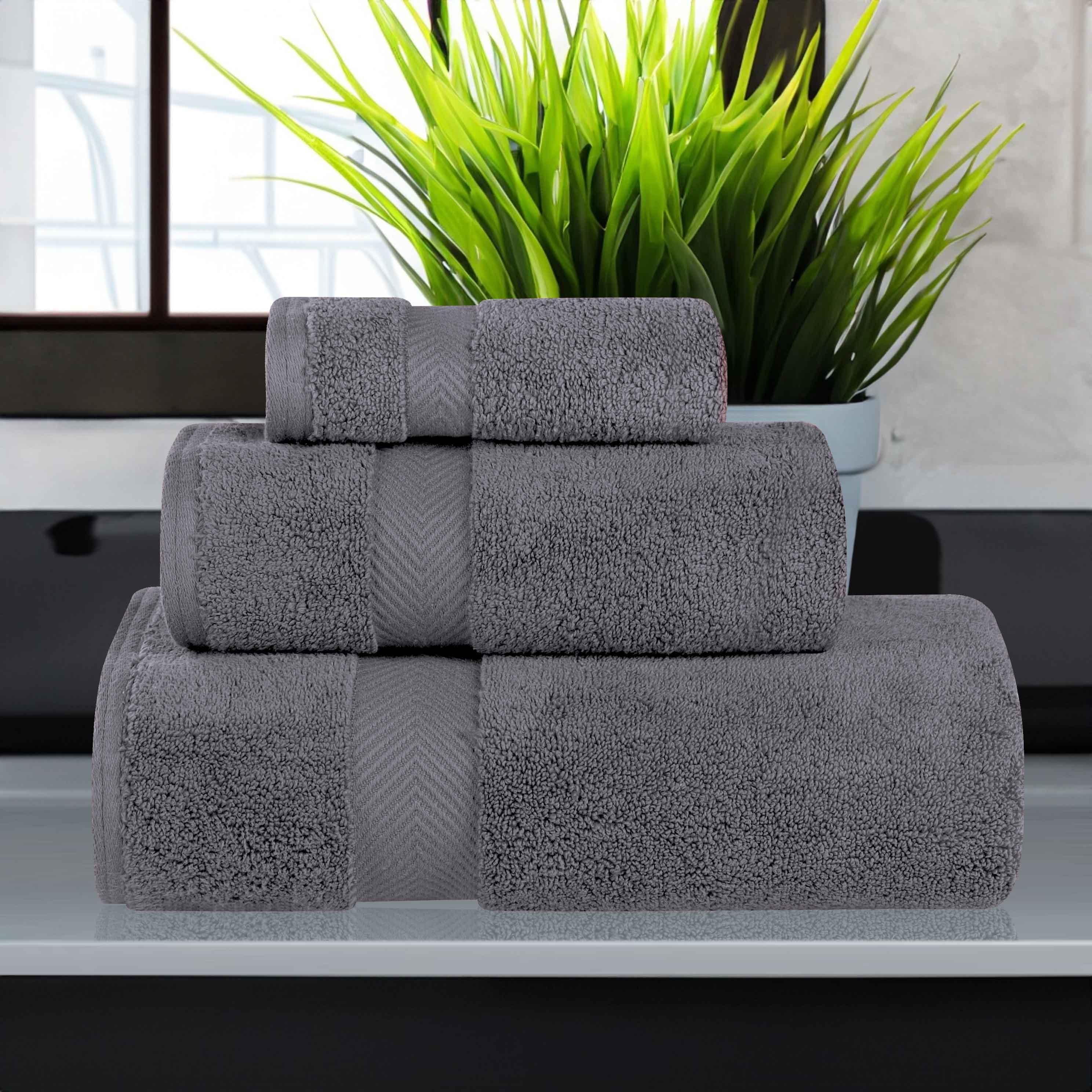 Zero-Twist Smart-Dry Combed Cotton 3 Piece Towel Set - Towel Set by Superior Brand