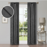 Waverly Geometric Washable Room Darkening Blackout Curtains, Set of 2