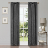 Waverly Geometric Washable Room Darkening Blackout Curtains, Set of 2