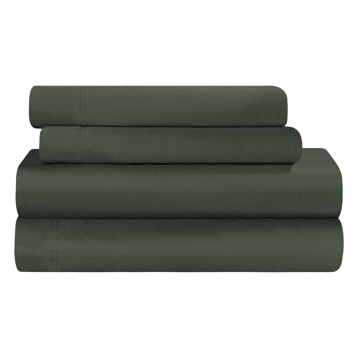 300 Thread Count Rayon From Bamboo Solid Deep Pocket Sheet Set - Gray