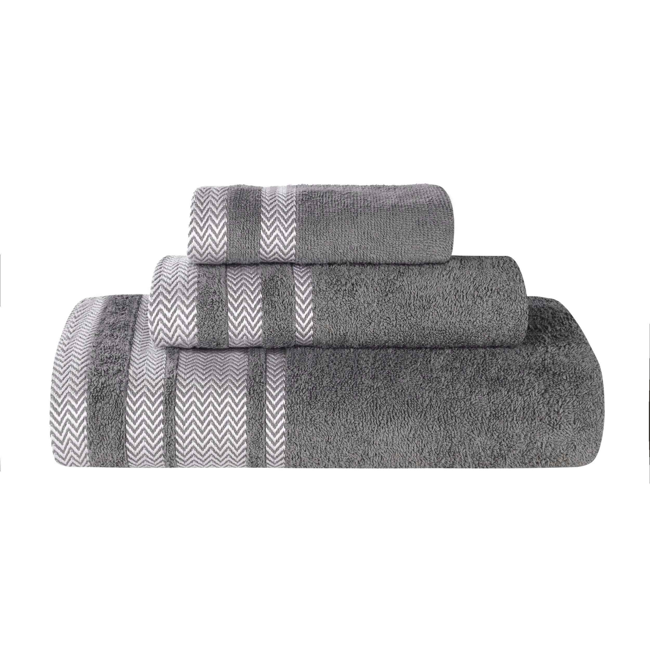 Hays Cotton Medium Weight 3 Piece Assorted Bathroom Towel Set - Towel Set by Superior Brand