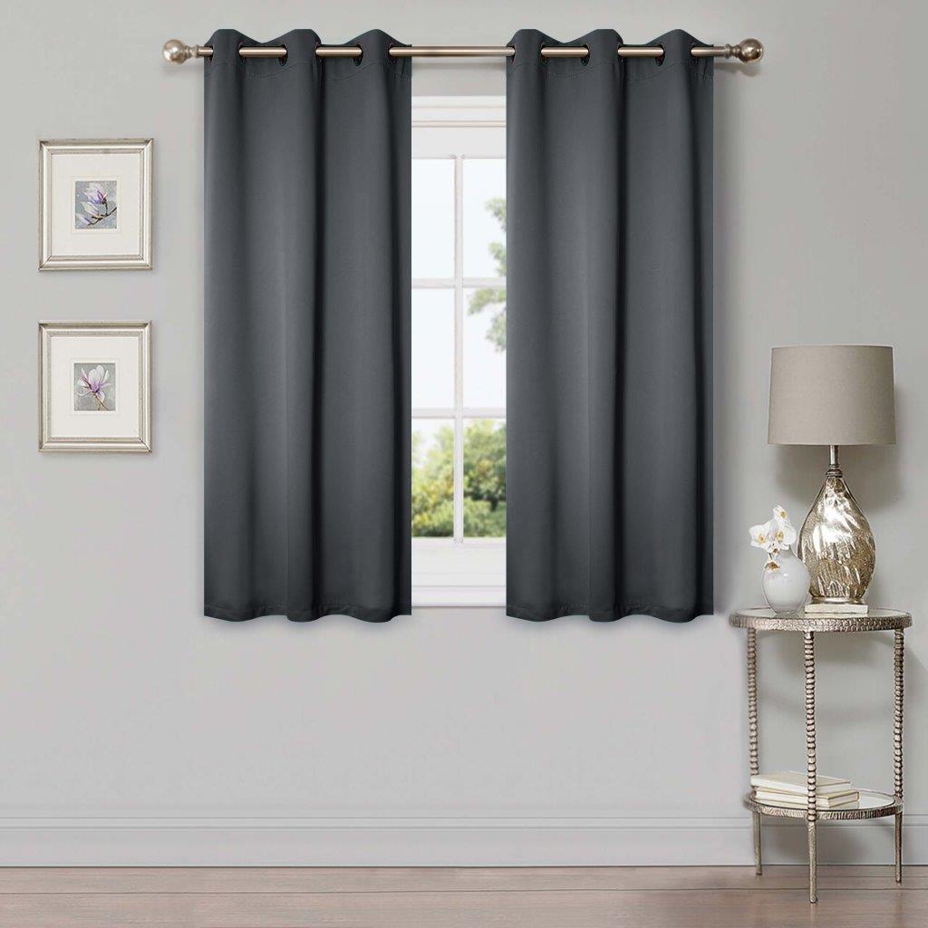 Solid Machine Washable Room Darkening Blackout Curtain 42 Inches - Blackout Curtains by Superior