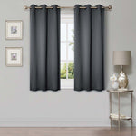 Solid Machine Washable Room Darkening Blackout Curtain 42 Inches - Blackout Curtains by Superior