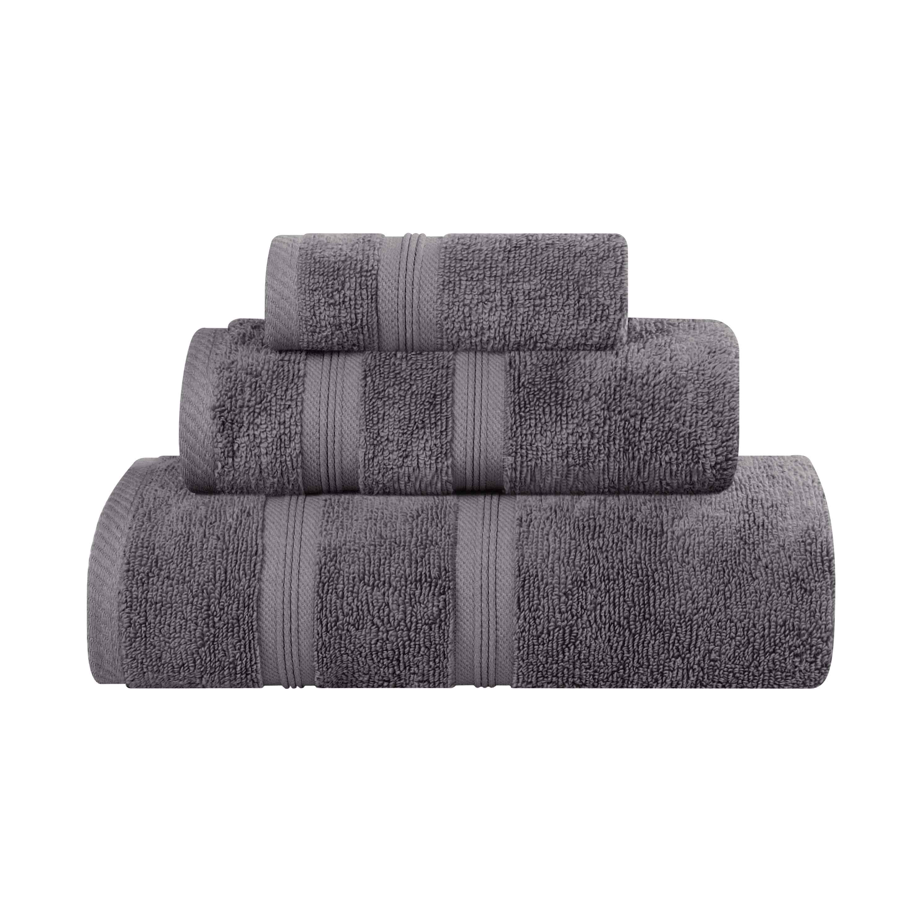 Smart Dry Zero Twist Cotton Medium Weight 3 Piece Assorted Towel Set - Towel Set by Superior Brand