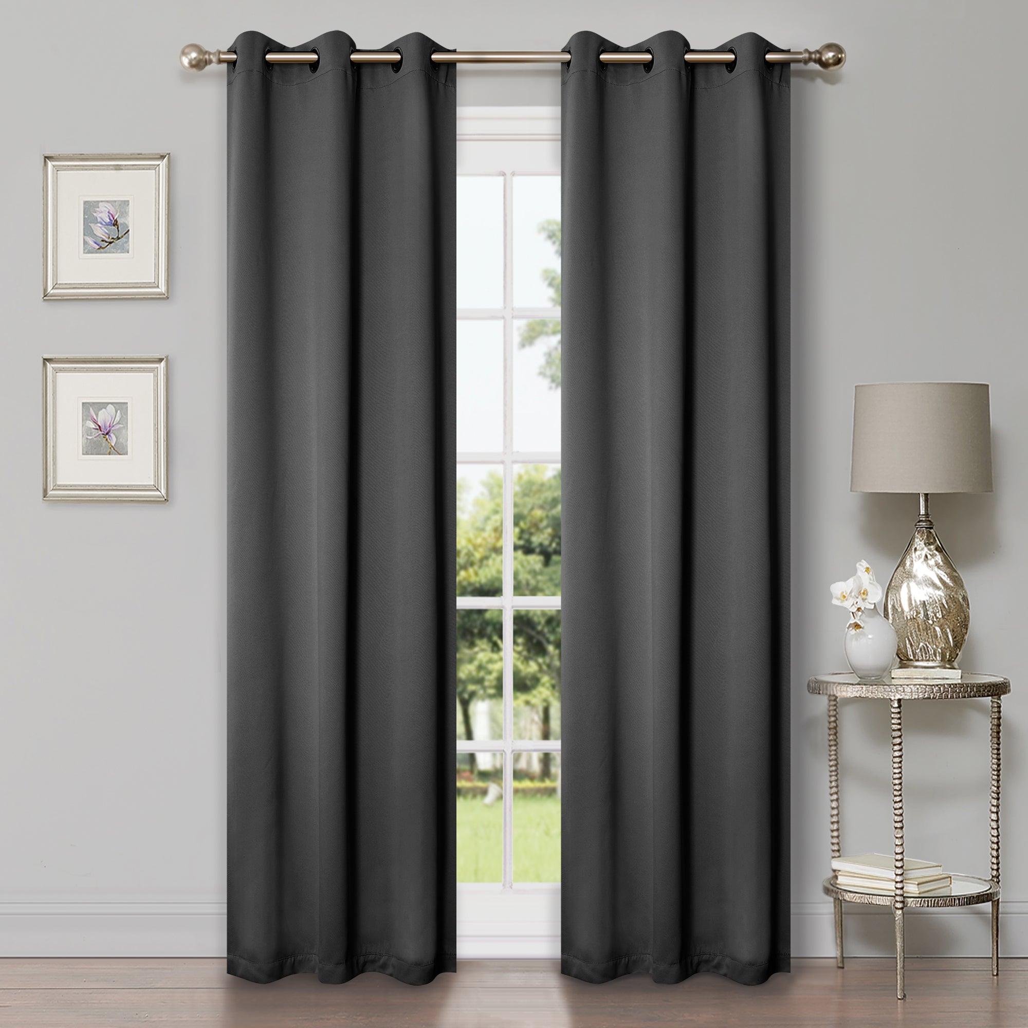 Solid Machine Washable Room Darkening Blackout Curtains, Set of 2 - Blackout Curtains by Superior Brand