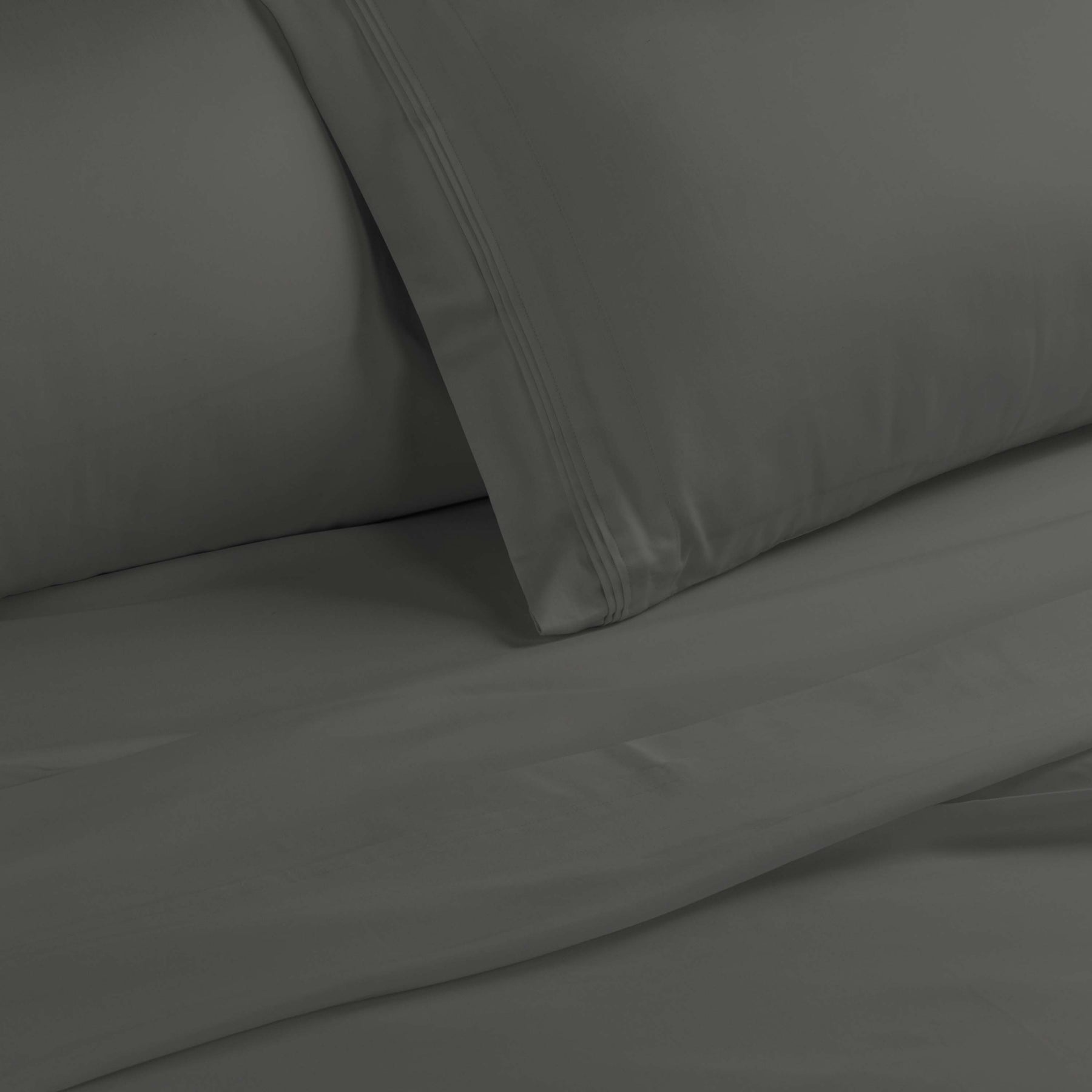 Egyptian Cotton 1500 Thread Count Eco Friendly Solid Sheet Set - Gray