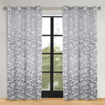 Leaves Room Darkening Washable Blackout Curtain Panels, Set of 2 - Blackout Curtains by Superior