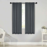 Solid Room Darkening Blackout Curtain Panels, Back Tabs, Set of 2 - Blackout Curtains by Superior