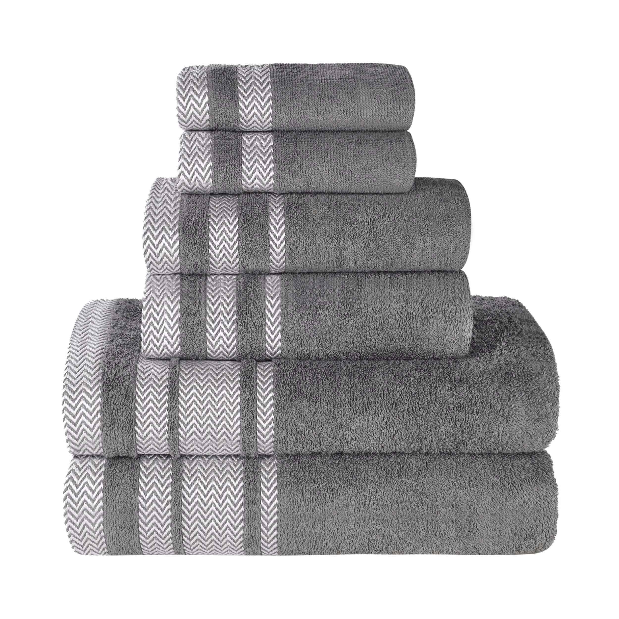 Hays Cotton Medium Weight 6 Piece Assorted Bathroom Towel Set - Towel Set by Superior Brand