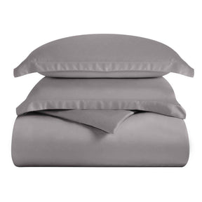 300 Thread Count Modal from Beechwood Solid Duvet Cover Set - Grey