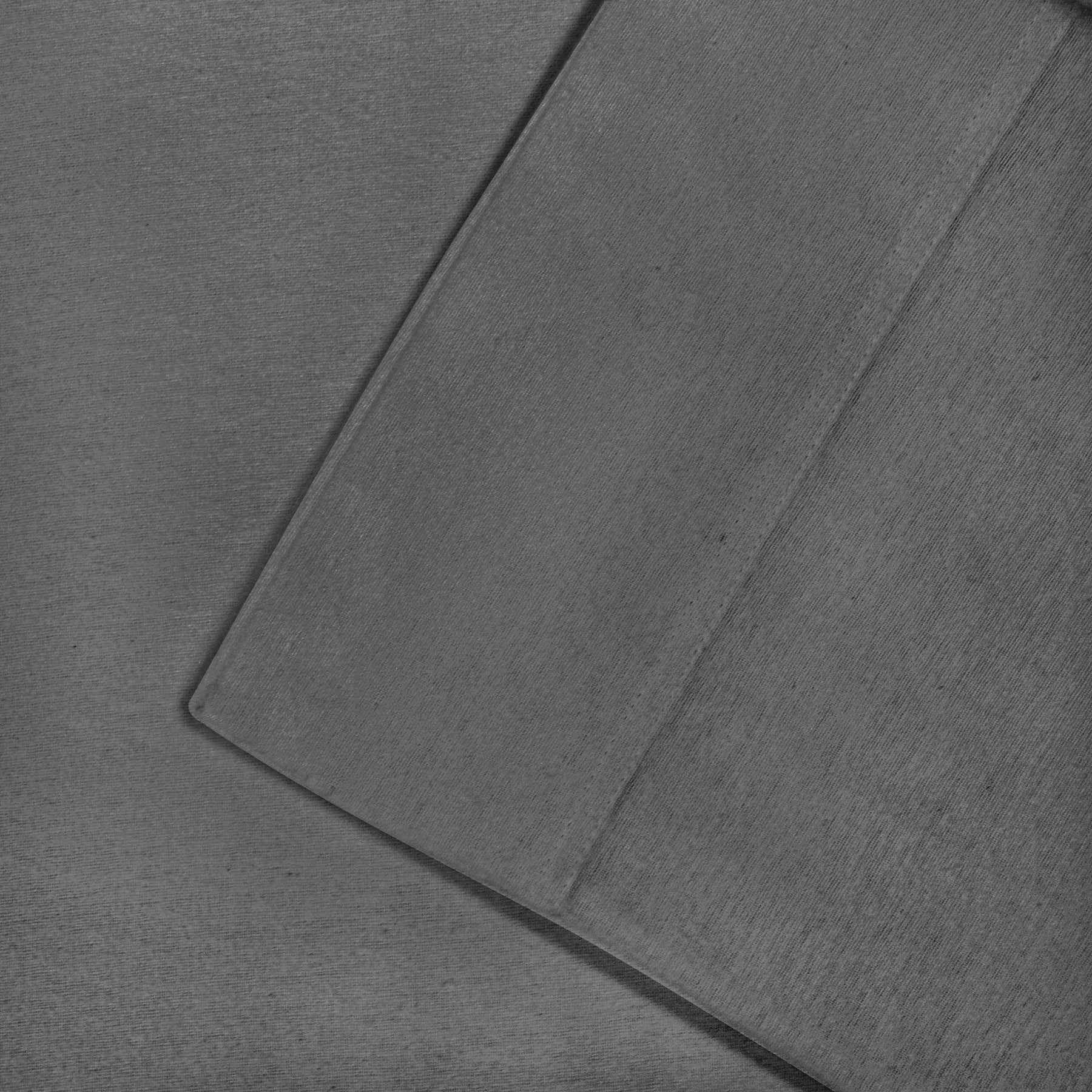 Cotton Flannel 2 Piece Pillowcase Set - Gray