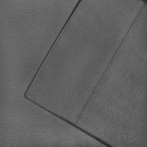 Cotton Flannel 2 Piece Pillowcase Set - Gray