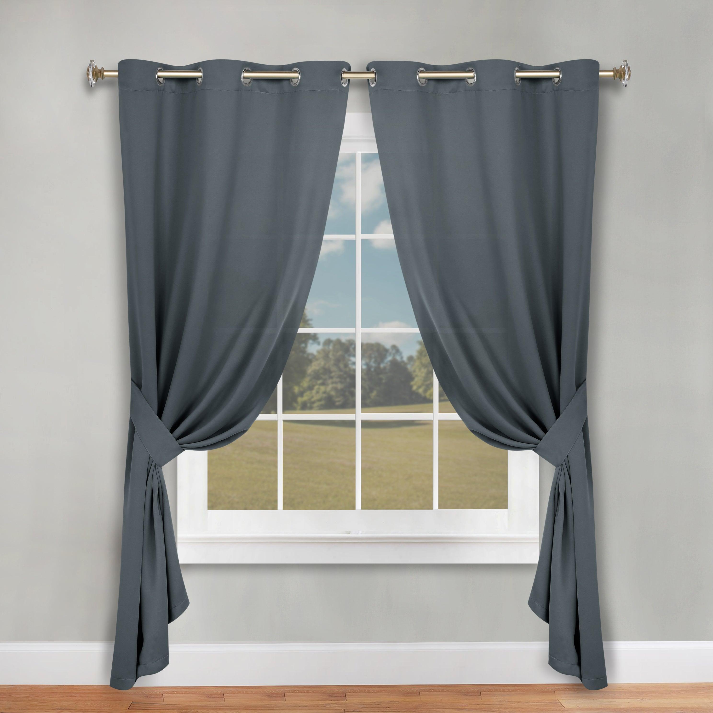 Classic Modern Solid Room Darkening Blackout Curtain Panels, Set of 2 - Blackout Curtains by Superior