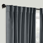 Solid Room Darkening Blackout Curtain Panels, Back Tabs, Set of 2 - Blackout Curtains by Superior