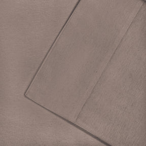 Solid Flannel Cotton Soft Warm Deep Pocket Sheet Set - Gray