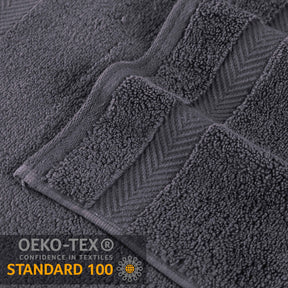 Zero-Twist Smart-Dry Combed Cotton 2 Piece Bath Sheet Set - Gray