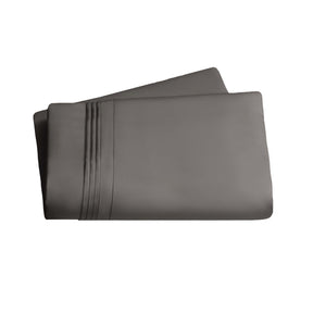 Superior Premium 650 Thread Count Egyptian Cotton Solid Deep Pocket Sheet Set - Grey