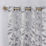 Leaves Room Darkening Washable Blackout Curtain Panels, Set of 2 - Blackout Curtains by Superior