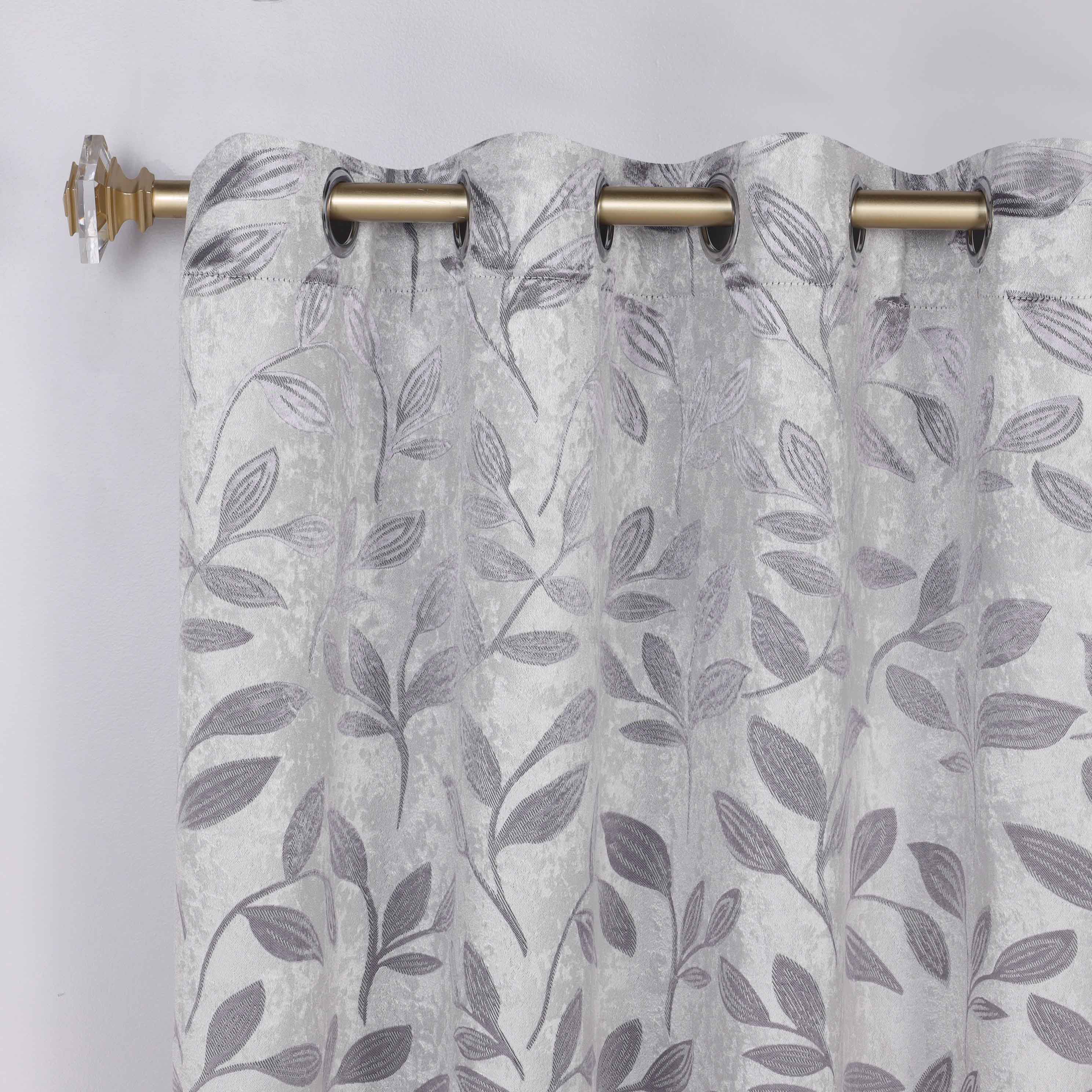 Leaves Room Darkening Washable Blackout Curtain Panels, Set of 2 - Blackout Curtains by Superior
