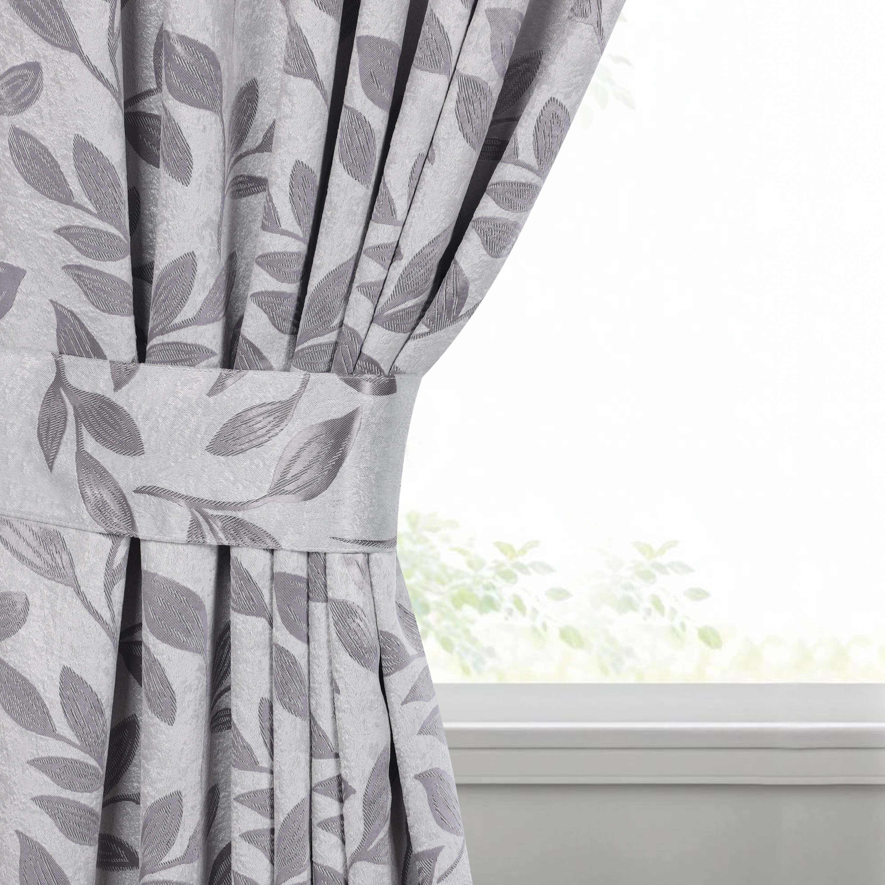 Leaves Room Darkening Washable Blackout Curtain Panels, Set of 2 - Blackout Curtains by Superior