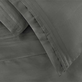 Superior Premium 650 Thread Count Egyptian Cotton Solid Deep Pocket Sheet Set - Grey