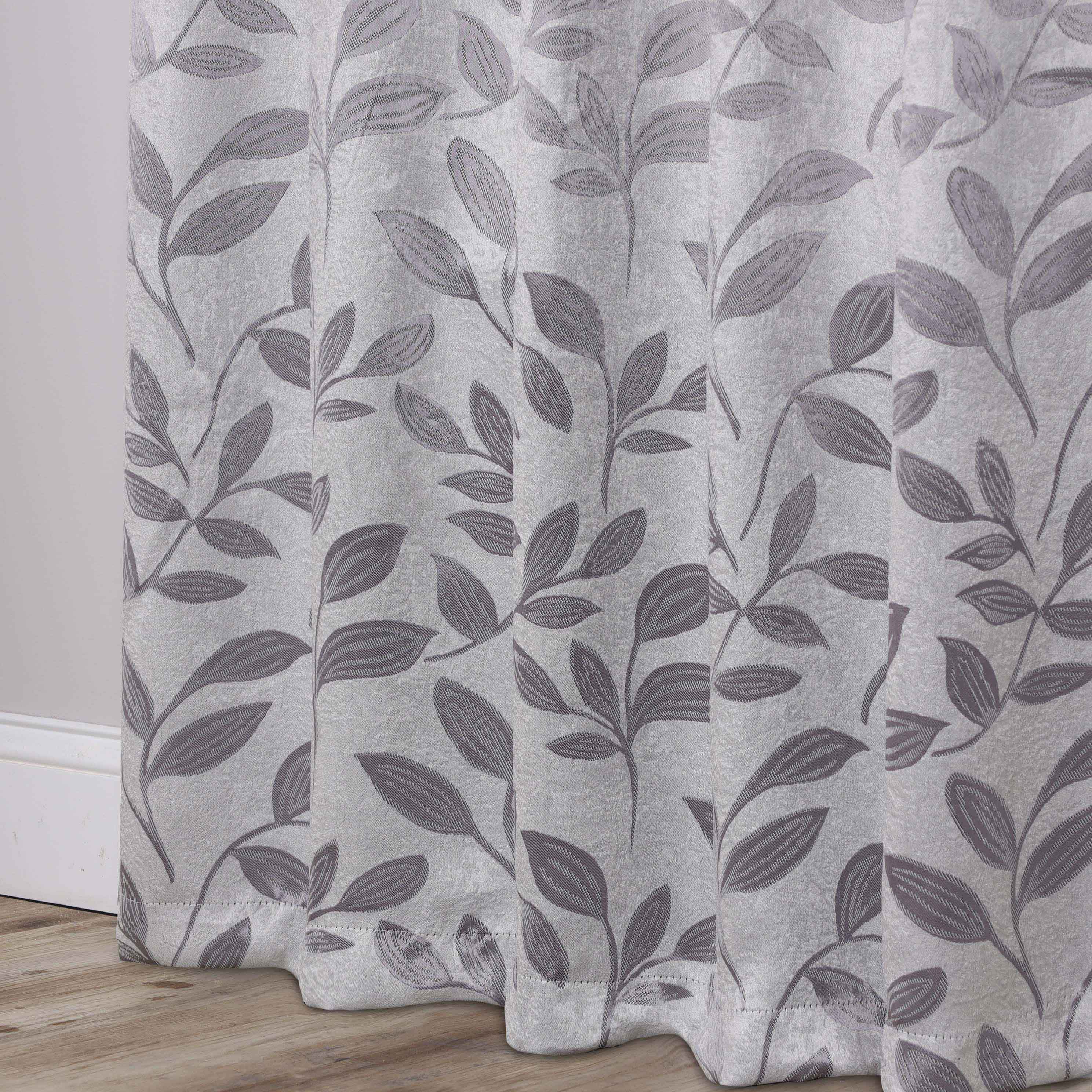 Leaves Room Darkening Washable Blackout Curtain Panels, Set of 2 - Blackout Curtains by Superior