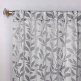 Leaves Room Darkening Back Tabs Blackout Curtain Panels, Set of 2 - Blackout Curtains by Superior