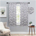 Leaves Room Darkening Washable Blackout Curtain Panels, Set of 2 - Blackout Curtains by Superior