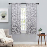 Leaves Room Darkening Washable Blackout Curtain Panels, Set of 2 - Blackout Curtains by Superior