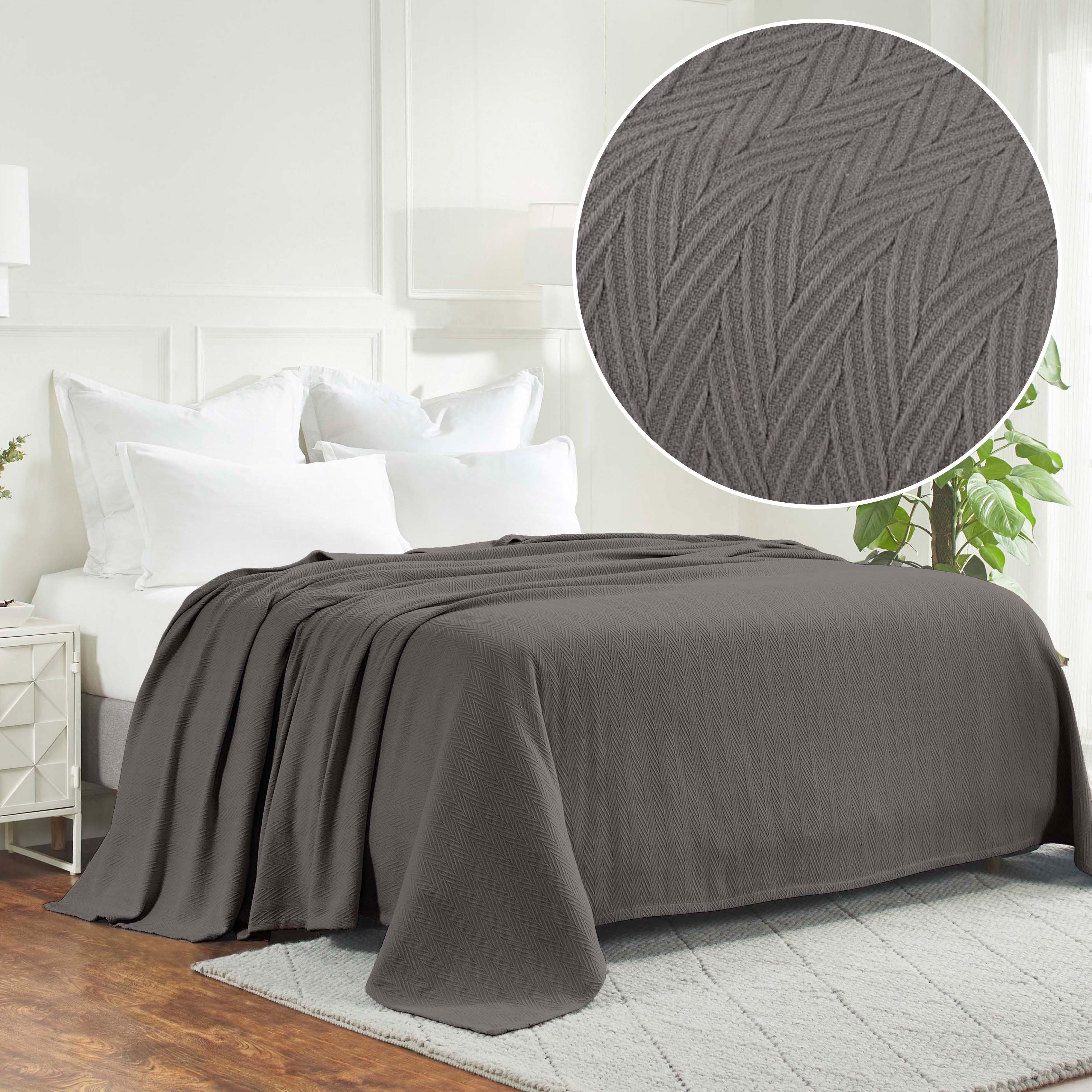 Metro Chevron Zig-Zag Modern All-Season Cotton Blanket - Blanket by Superior Brand