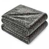 Hope Herringbone Fluffy Fleece Blanket - Soft All-Season Throw