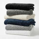 Hope Herringbone Fluffy Fleece Blanket - Soft All-Season Throw