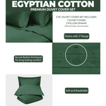 Egyptian Cotton 400 Thread Count Solid Luxury Duvet Cover Set - Egyptian Cotton Duvet Cover Set by Superior Brand