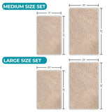 Brou Diamond Lattice Textured Machine Washable Bath Rugs, Set of 2 - Bath Rugs by Superior Brand