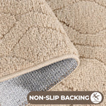 Brou Diamond Lattice Textured Machine Washable Bath Rugs, Set of 2 - Bath Rugs by Superior Brand