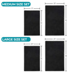 Brou Diamond Lattice Textured Machine Washable Bath Rugs, Set of 2 - Bath Rugs by Superior Brand