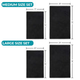 Brou Diamond Lattice Textured Machine Washable Bath Rugs, Set of 2 - Bath Rugs by Superior Brand