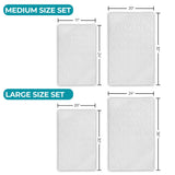 Brou Diamond Lattice Textured Machine Washable Bath Rugs, Set of 2 - Bath Rugs by Superior Brand