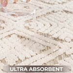 Ceton Diamond Trellis Textured Machine Washable Bath Rugs, Set of 2 - Bath Rugs by Superior Brand