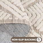 Ceton Diamond Trellis Textured Machine Washable Bath Rugs, Set of 2 - Bath Rugs by Superior Brand
