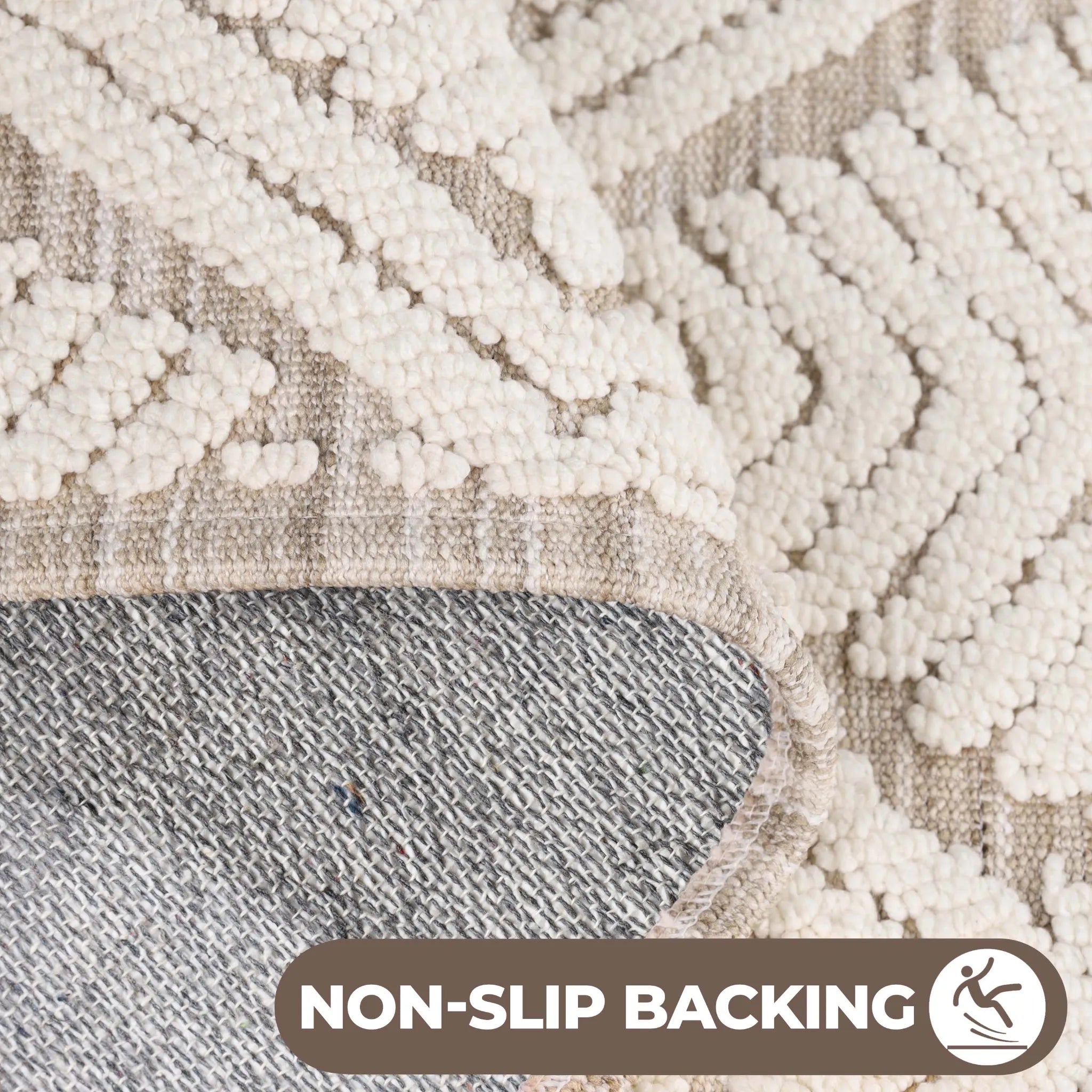 Ceton Diamond Trellis Textured Machine Washable Bath Rugs, Set of 2 - Bath Rugs by Superior Brand