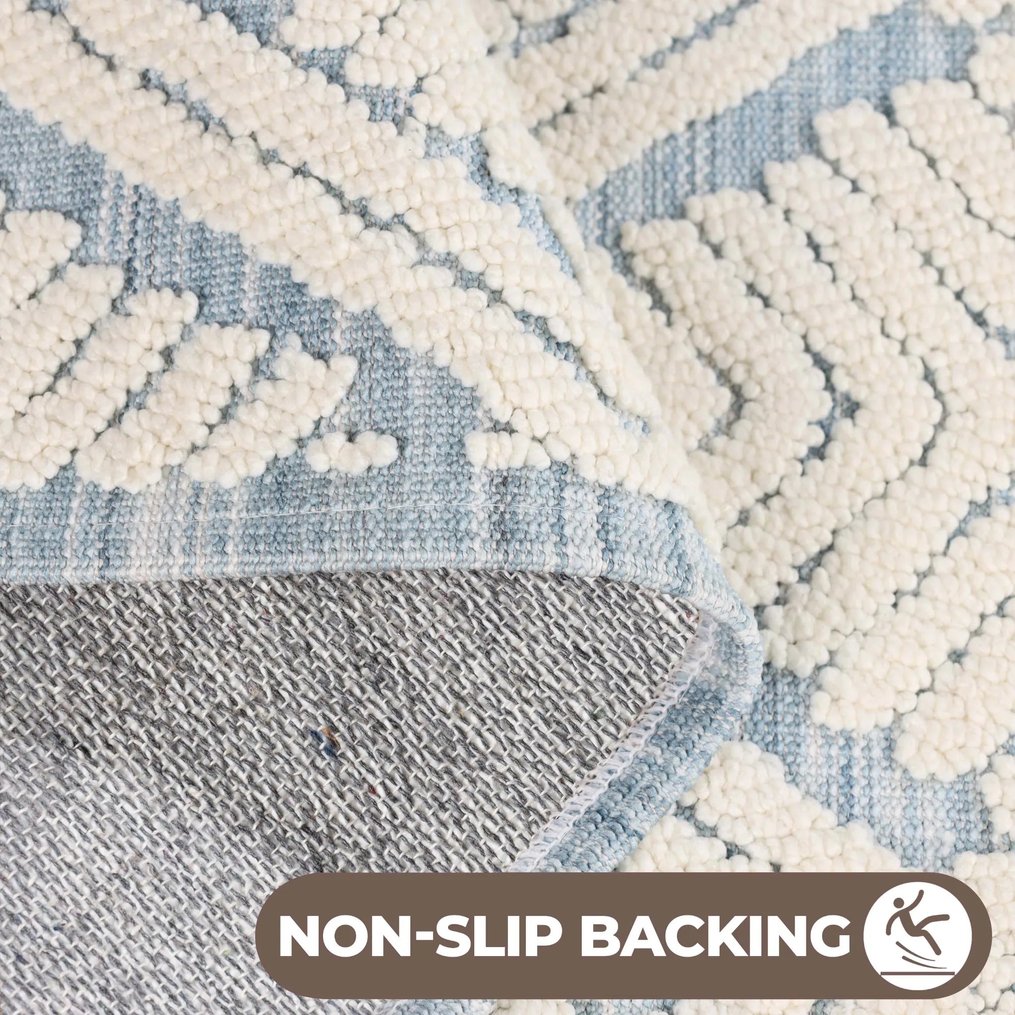 Ceton Diamond Trellis Textured Machine Washable Bath Rugs, Set of 2 - Bath Rugs by Superior Brand