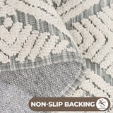 Ceton Diamond Trellis Textured Machine Washable Bath Rugs, Set of 2 - Bath Rugs by Superior Brand