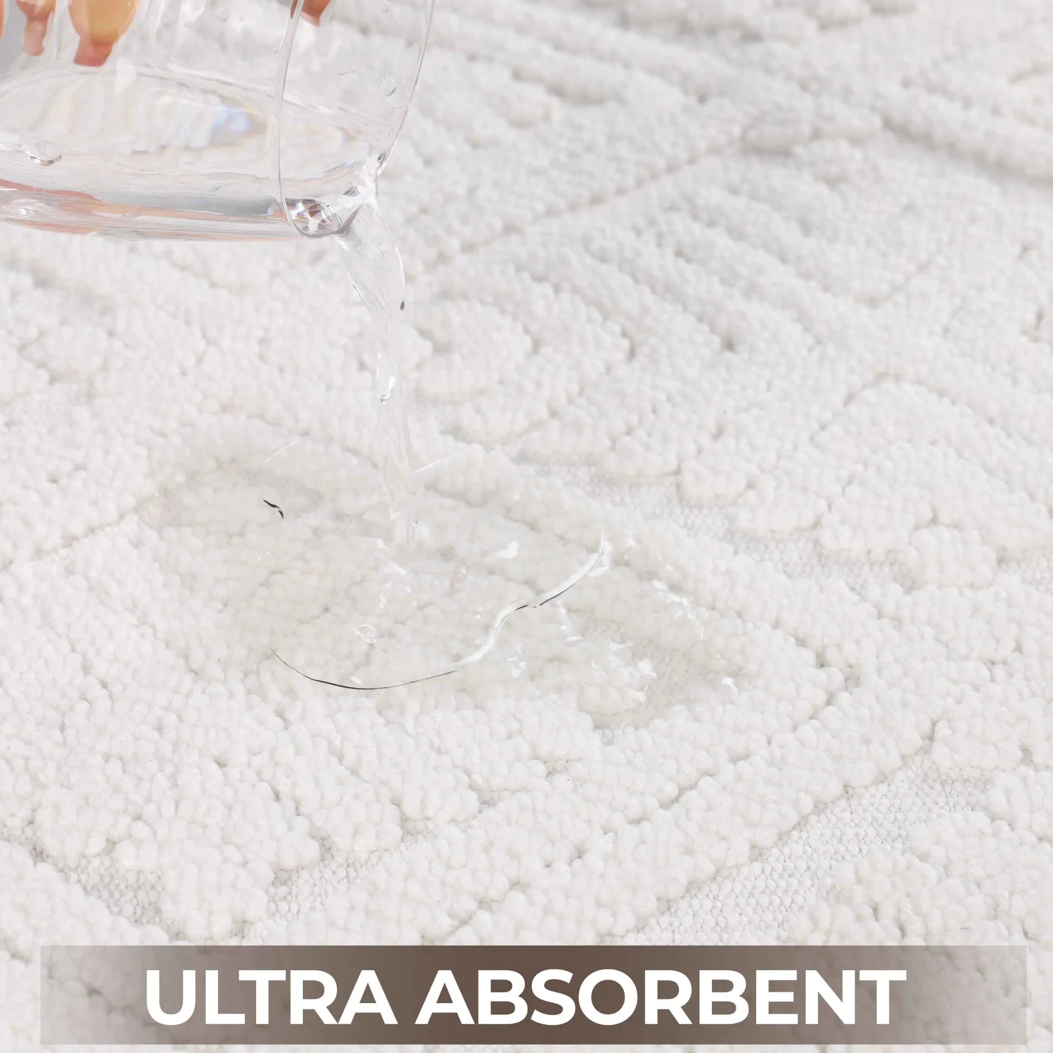 Ceton Diamond Trellis Textured Machine Washable Bath Rugs, Set of 2 - Bath Rugs by Superior Brand