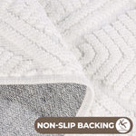 Ceton Diamond Trellis Textured Machine Washable Bath Rugs, Set of 2 - Bath Rugs by Superior Brand